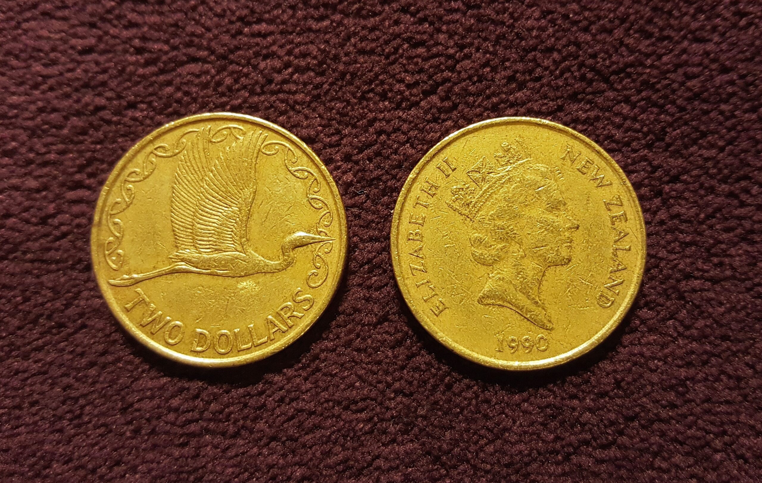New Zealand two-dollar coins